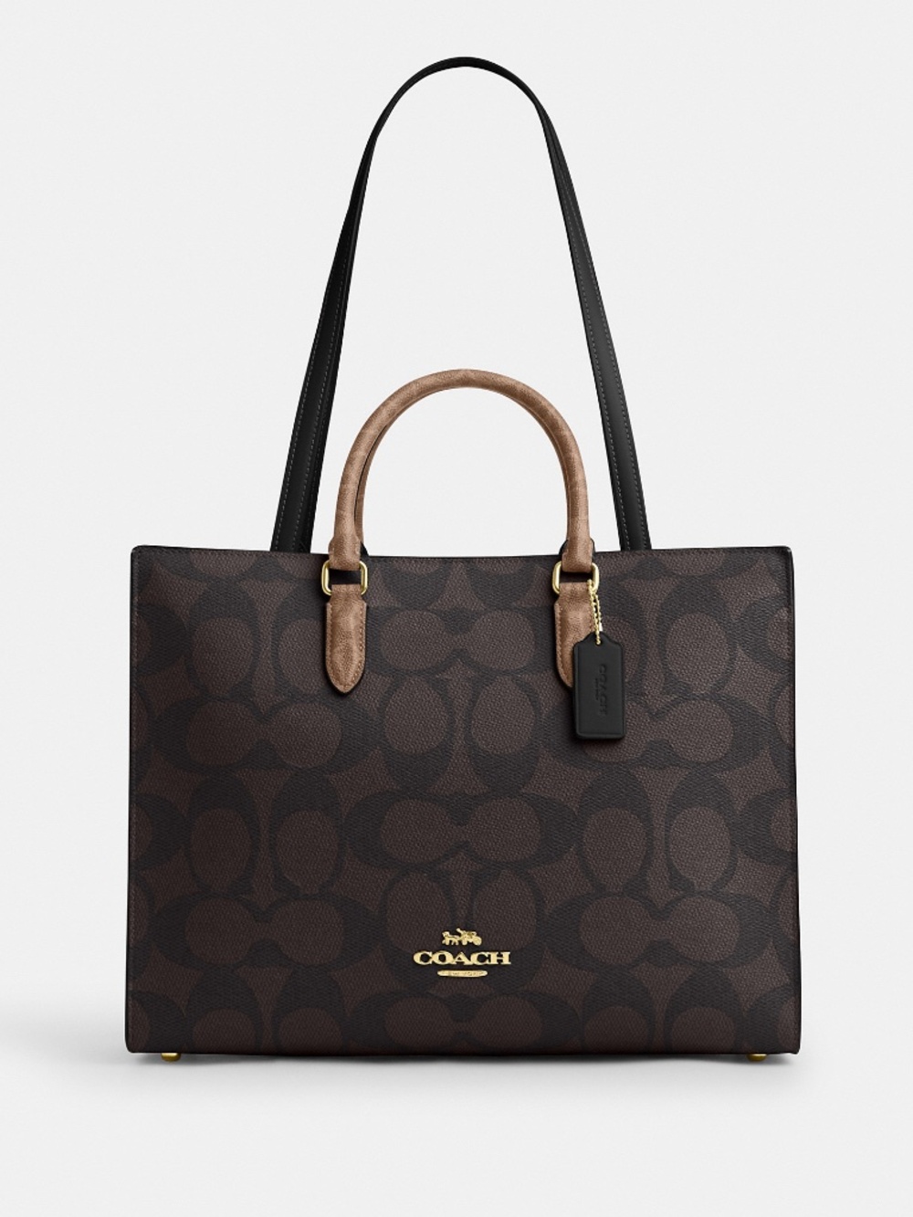 Coach Outlet Maggie Tote Bag In Blocked Signature Canvas